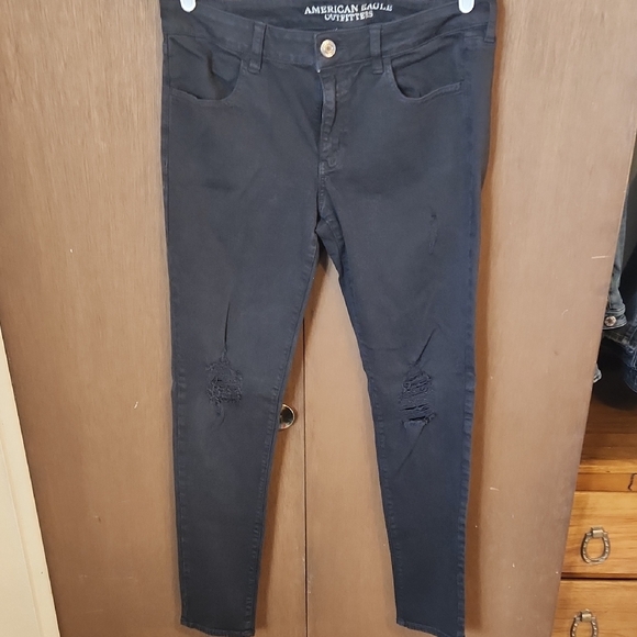 American Eagle Outfitters Denim - American Eagle Outfitters Black Super Stretch Jeans